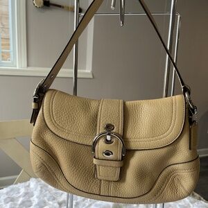 Coach Soft Pebble Collection, Soho Buckle Flap Hobo Shoulder bag, Y2K, NWOT